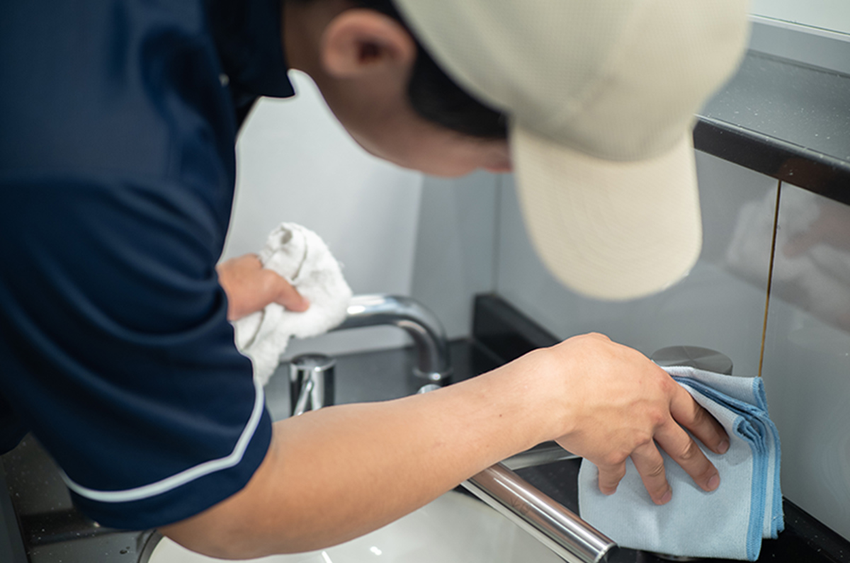 トイレが美しいと賞賛される、真心の清掃を！